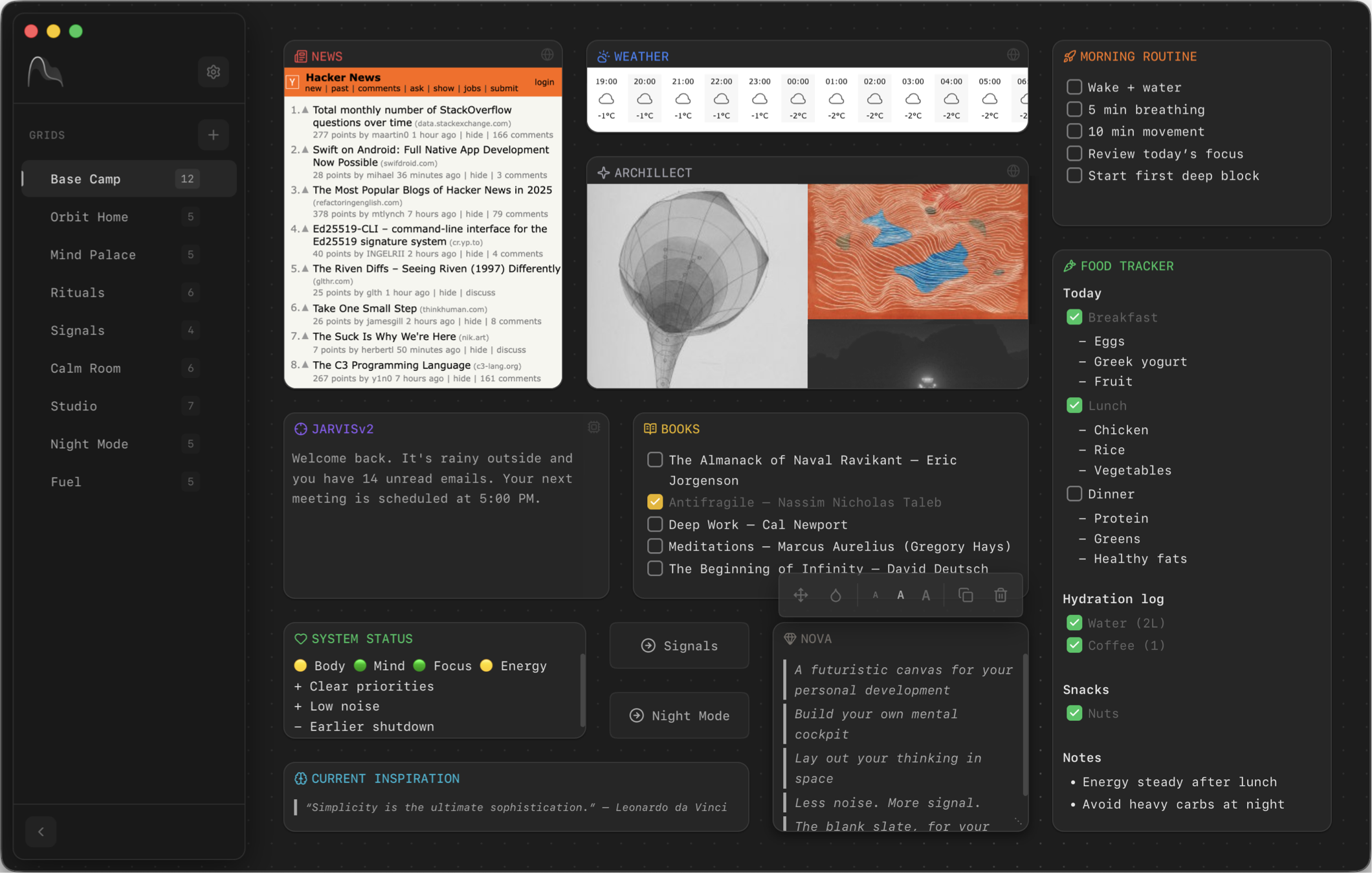 Spacesuit App Screenshot